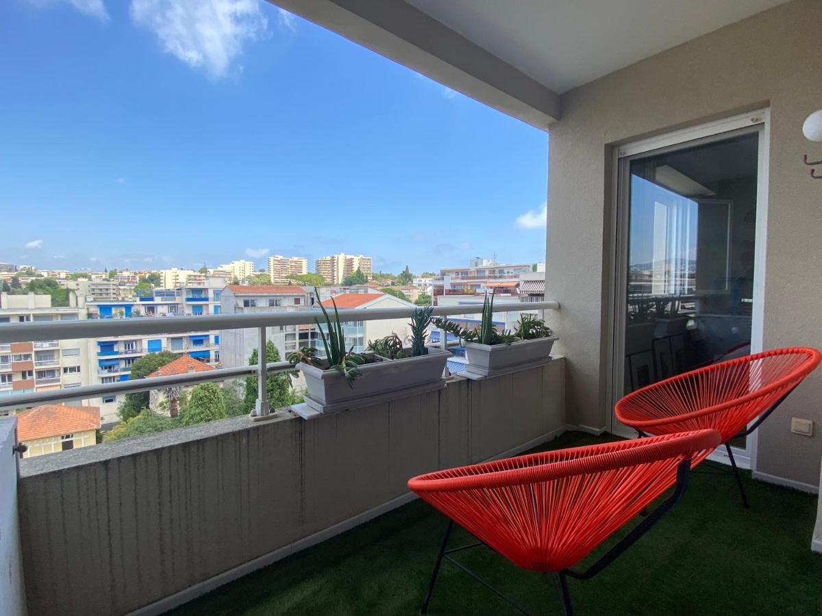 T3 Climatise Villa Juana Avec Parking Et Proche Plage Antibes Zewnętrze zdjęcie